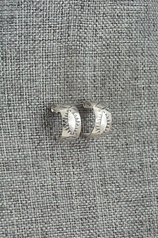 Sterling Silver Hoop Earrings - Nora Ashley