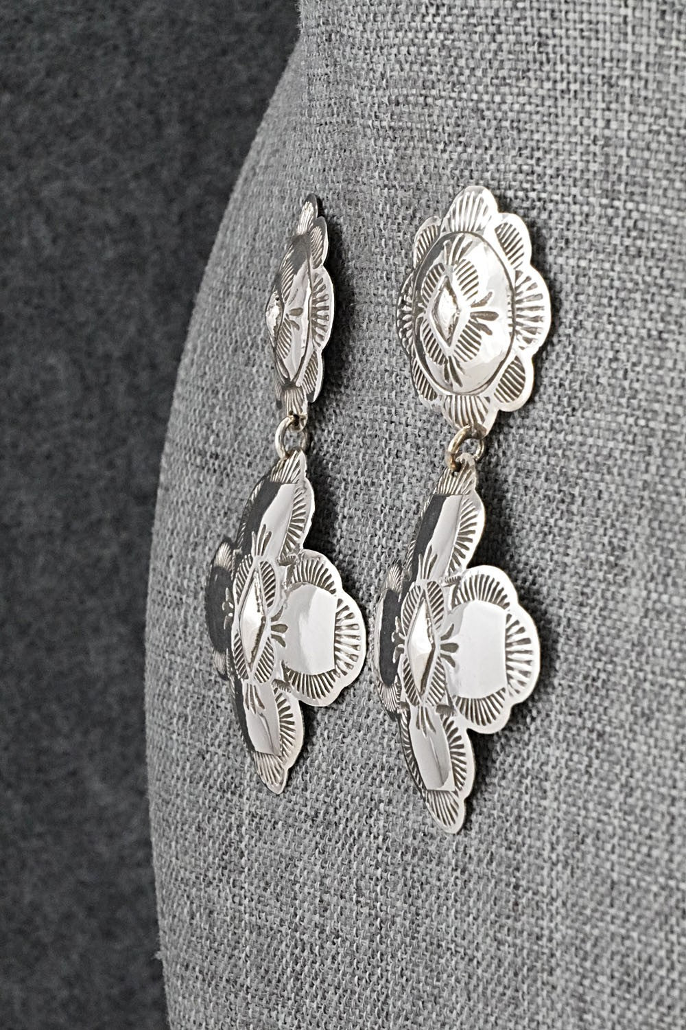 Sterling Silver Earrings - Bertha Begay