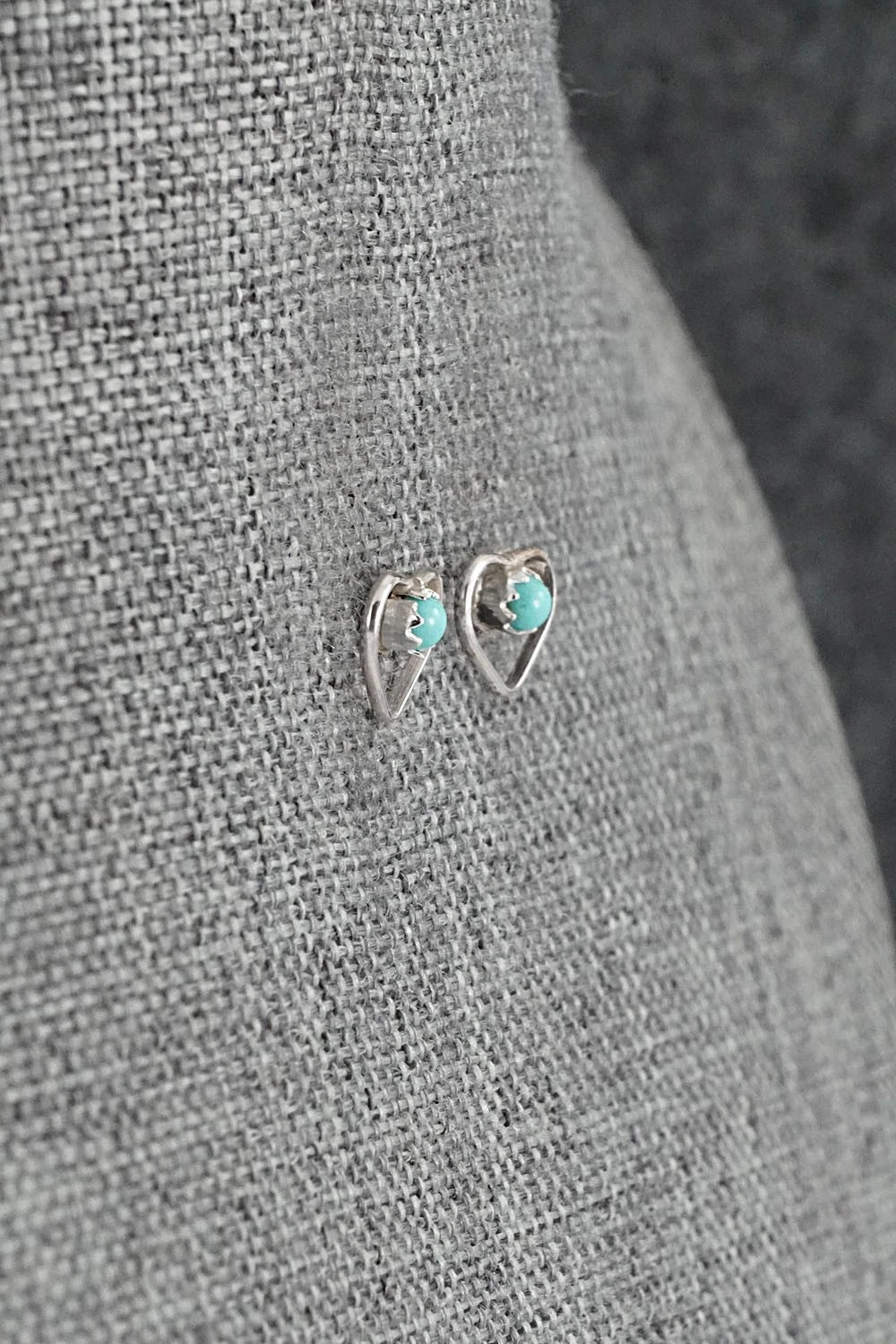 Turquoise & Sterling Silver Earrings - Shantal Bitsie