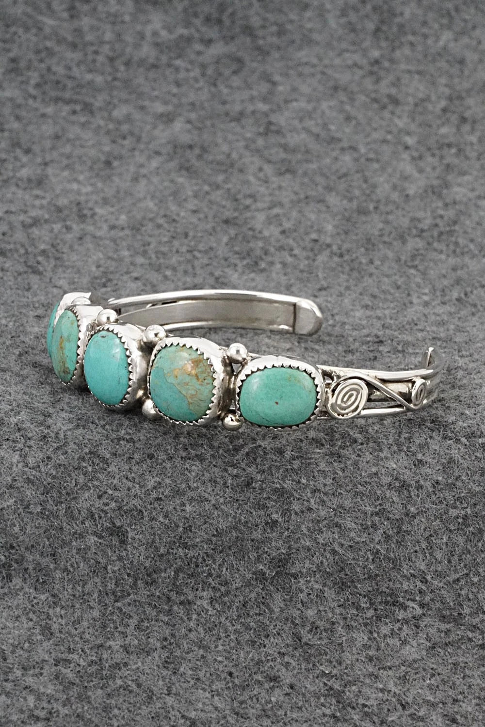 Turquoise & Sterling Silver Bracelet - Priscilla Reeder