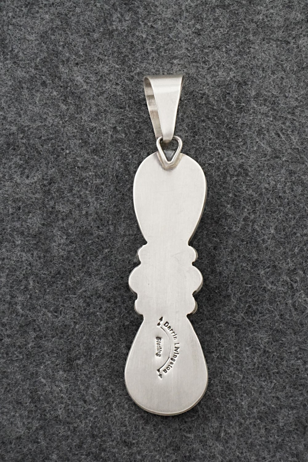 Turquoise & Sterling Silver Pendant - Darrin Livingston