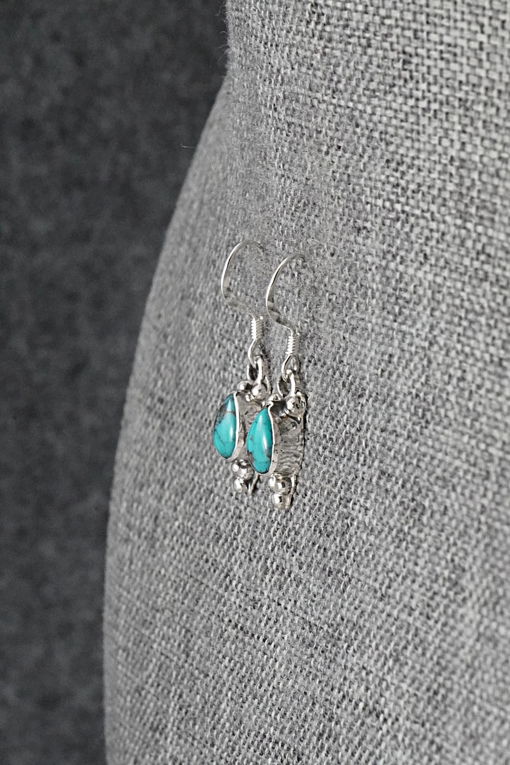 Turquoise and Sterling Silver Earrings - Sharon McCarthy