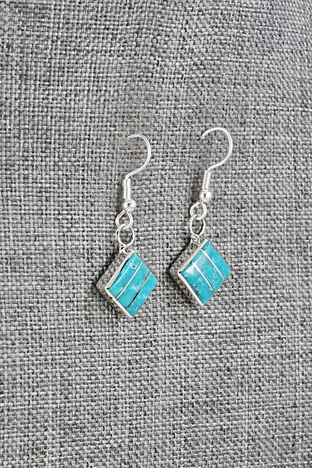 Turquoise and Sterling Silver Earrings - Michelle Haloo