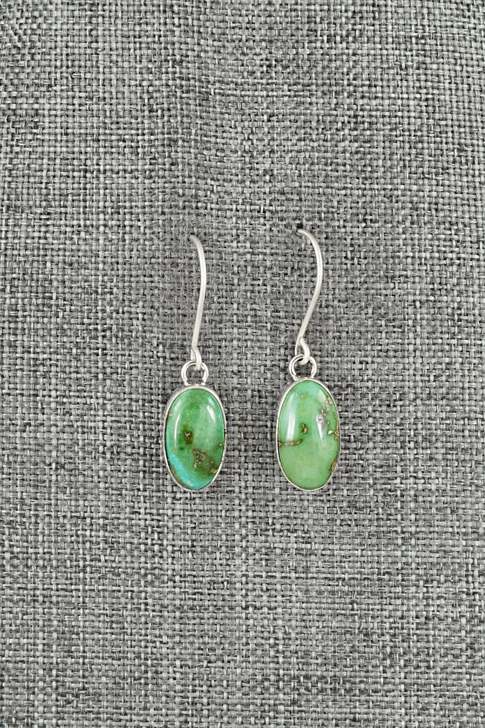Turquoise & Sterling Silver Earrings - Eugene Gruber
