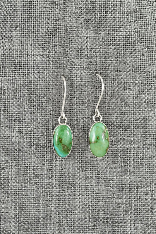 Turquoise & Sterling Silver Earrings - Eugene Gruber