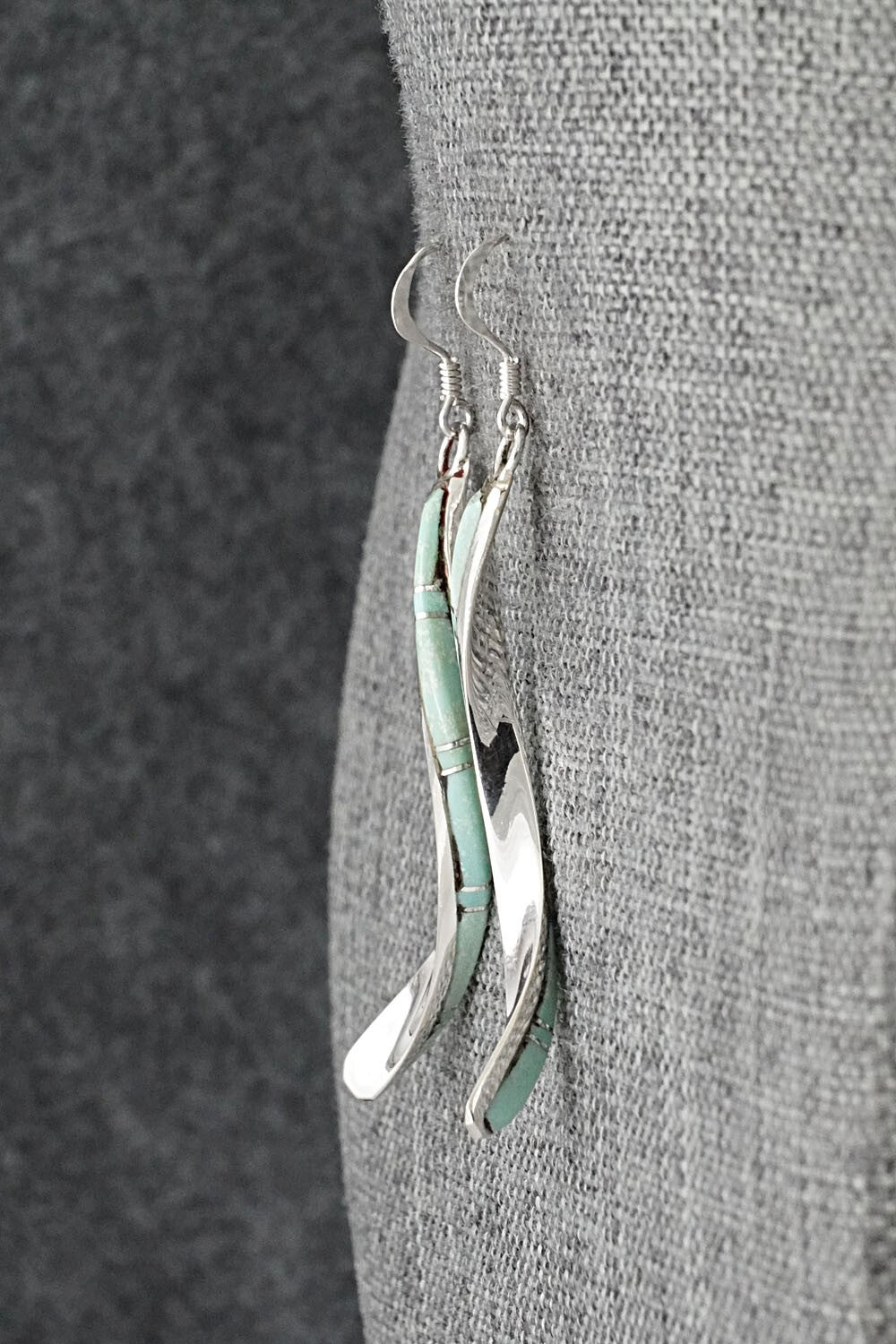 Turquoise & Sterling Silver Earrings - Terrance Panteah