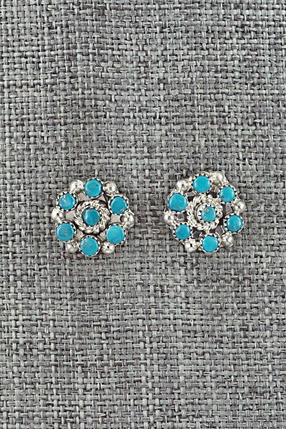 Turquoise & Sterling Silver Earrings - Olivia Qualo