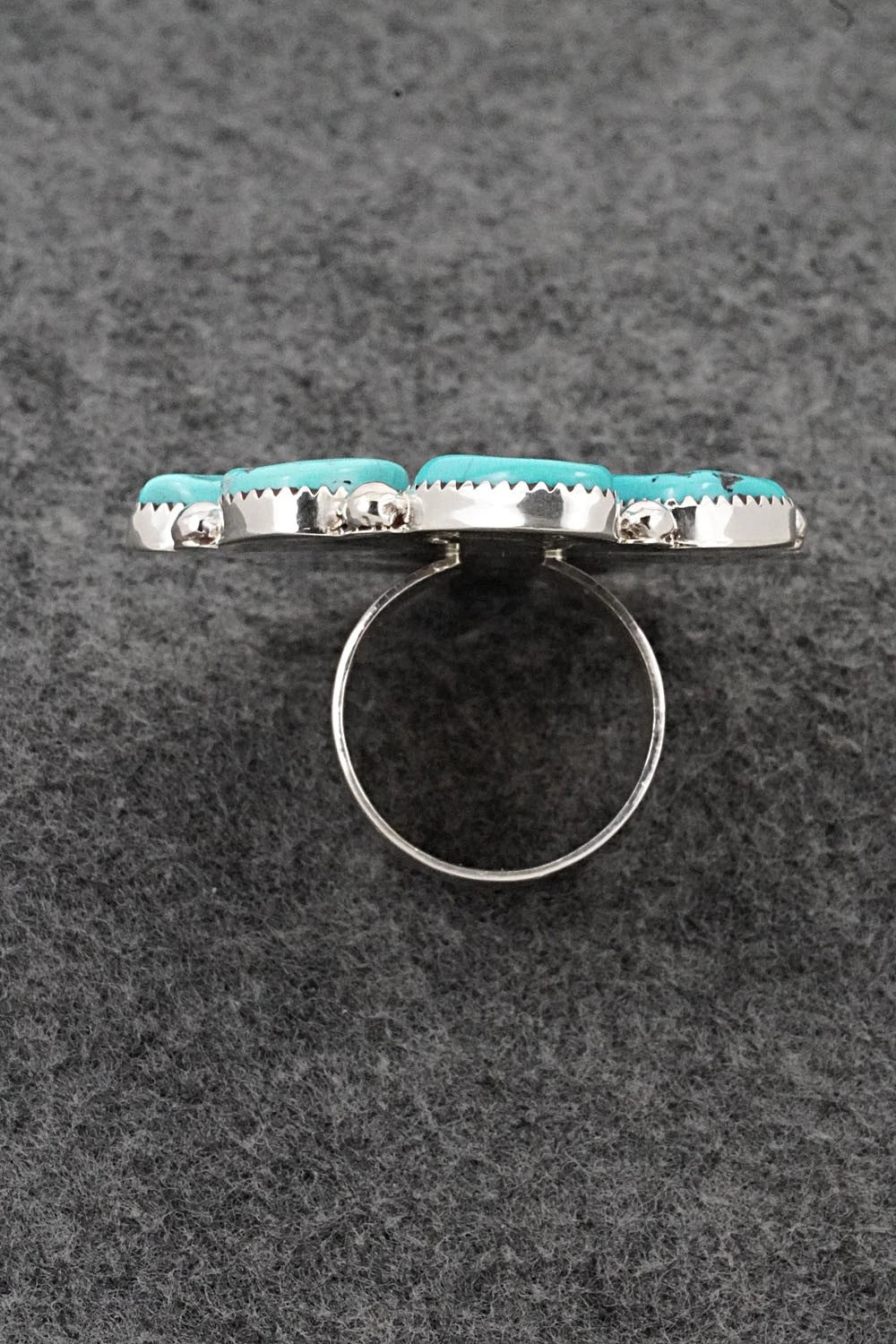 Turquoise & Sterling Silver Ring - Anthony Brown - Size 10