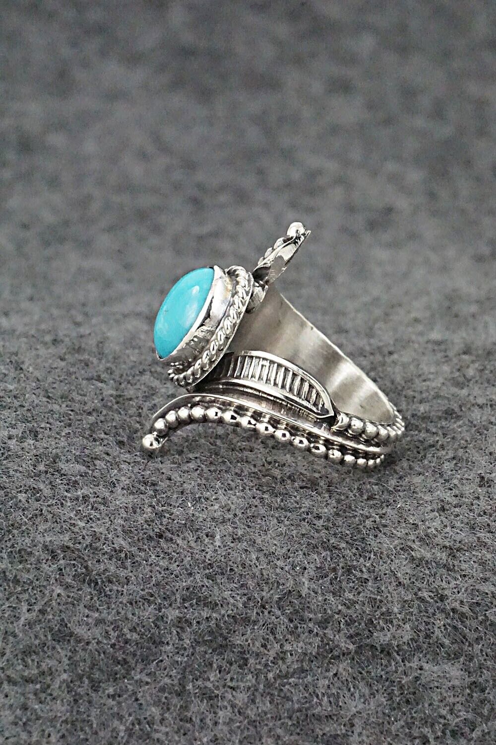Turquoise & Sterling Silver Ring - Thomas Yazzie - Size 6