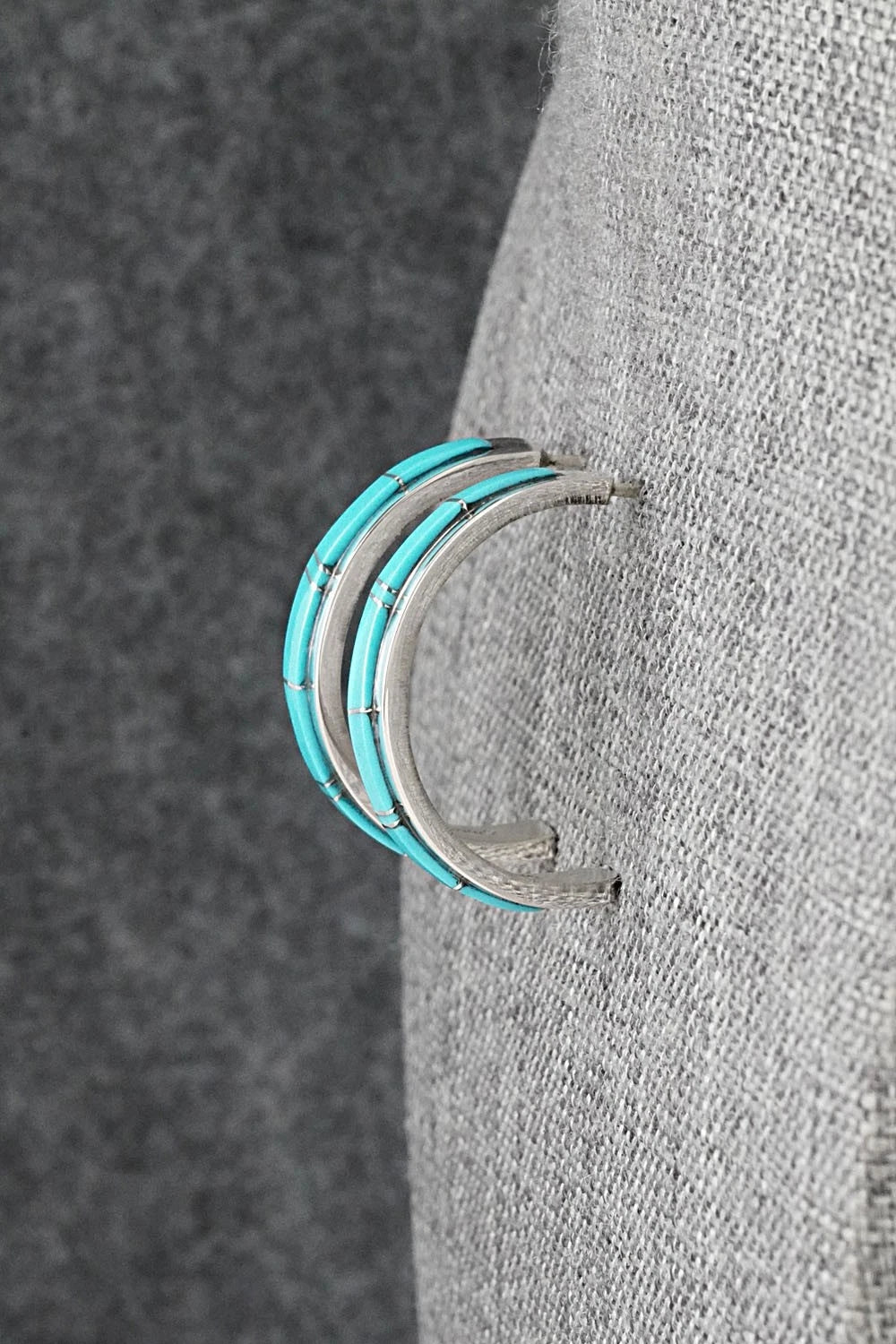 Turquoise & Sterling Silver Earrings - Wilbert Muskett Jr.