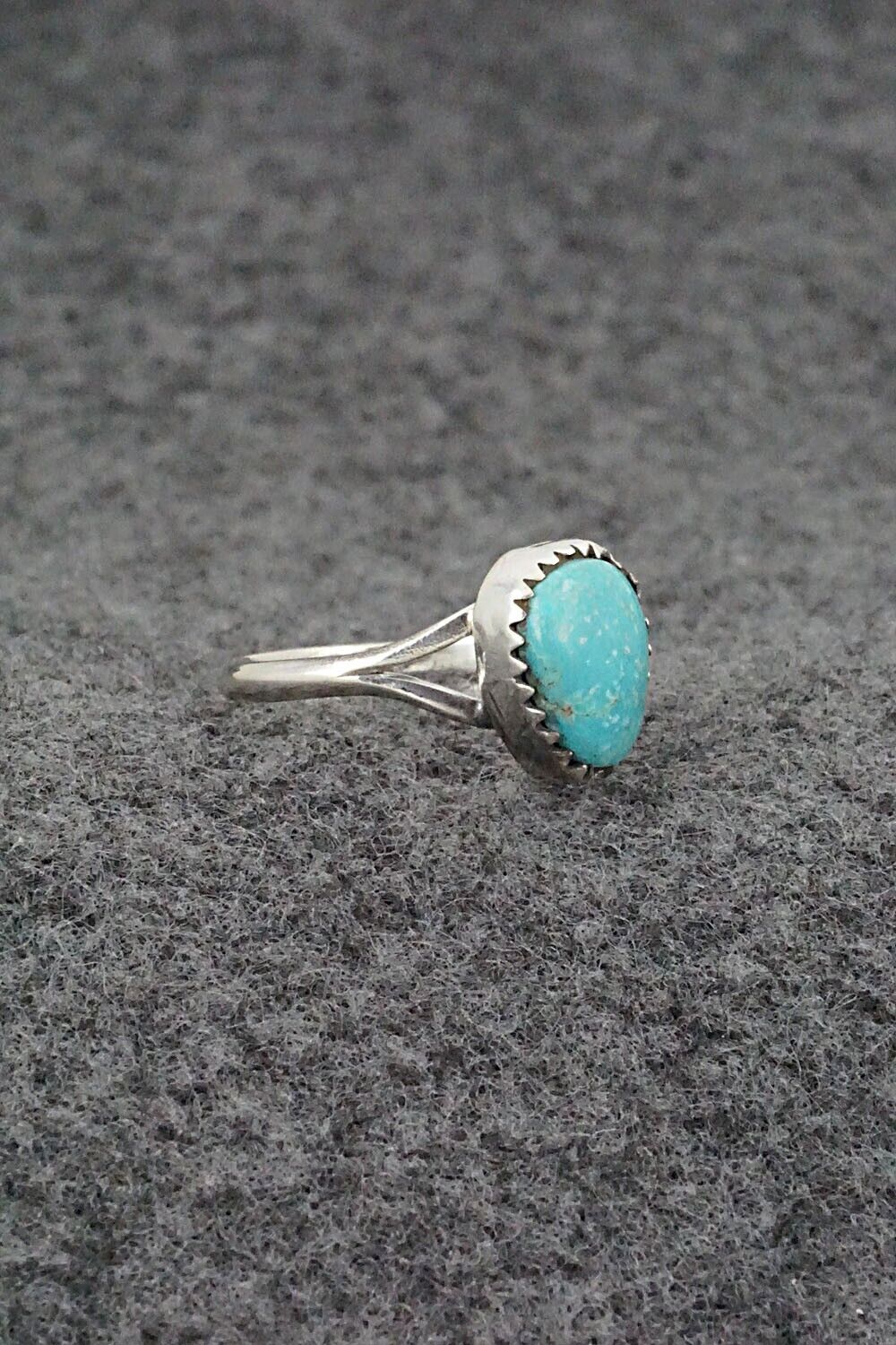 Turquoise & Sterling Silver Ring - Theresa Smith - Size 7