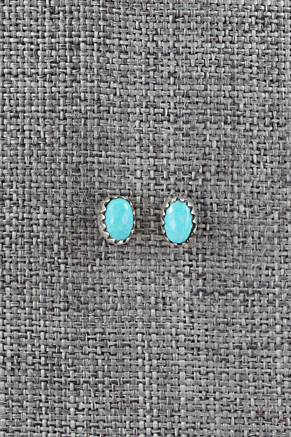 Turquoise & Sterling Silver Earrings - Annie Spencer