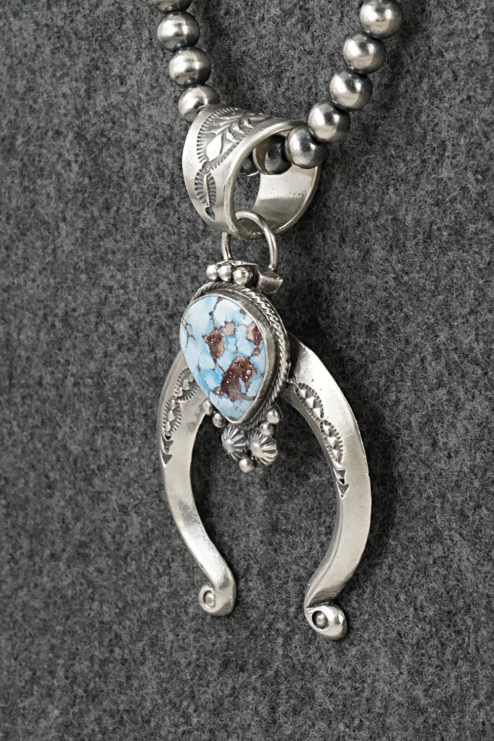 Turquoise & Sterling Silver Necklace - Samuel Yellowhair