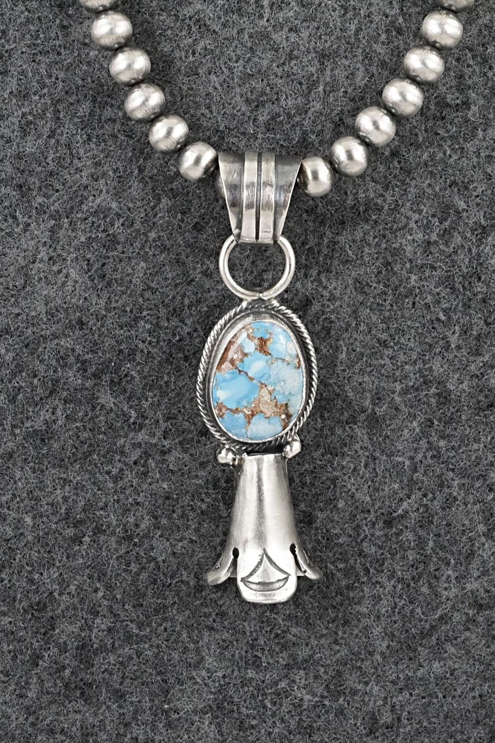 Turquoise & Sterling Silver Necklace - Sharon McCarthy