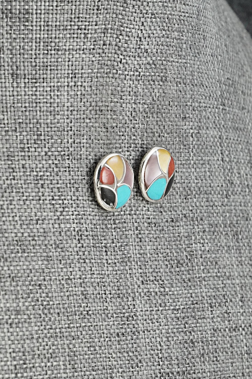 Multi-Stone & Sterling Silver Earrings - Orena Leekya
