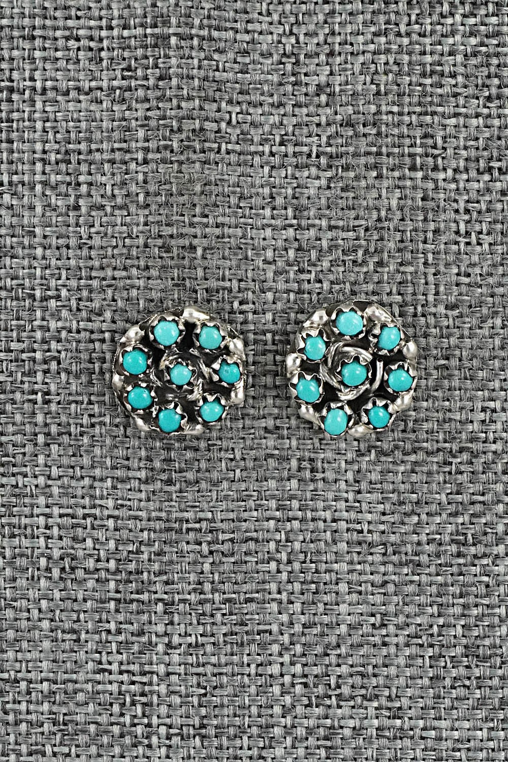 Turquoise & Sterling Silver Earrings - Randy Hooee