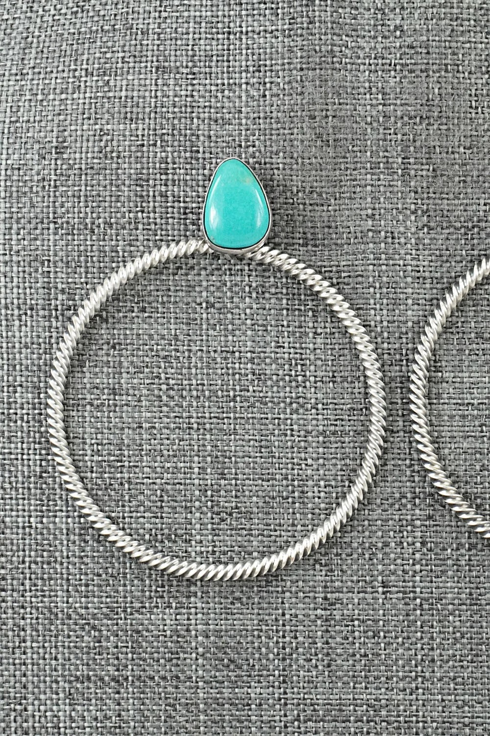 Turquoise & Sterling Silver Earrings - Verley Betone