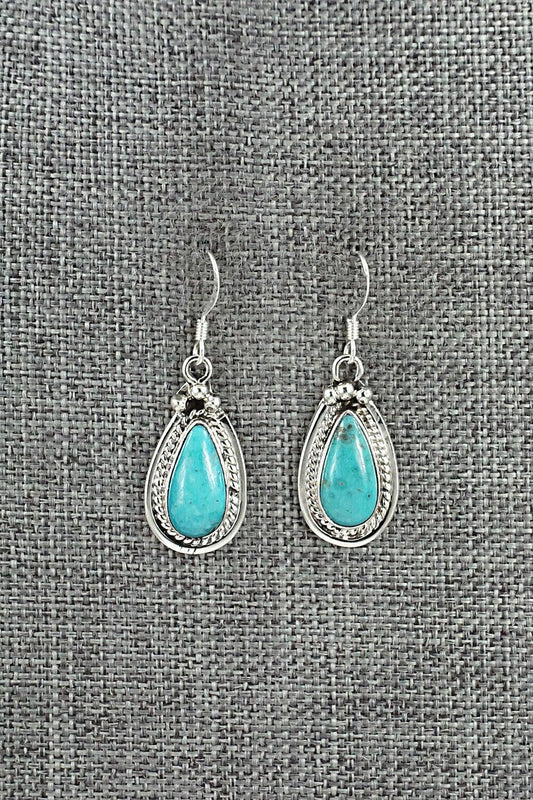 Turquoise & Sterling Silver Earrings - Verley Betone