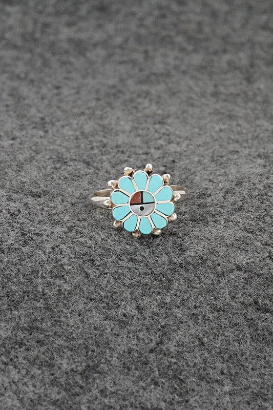 Multi-Stone & Sterling Silver Ring - Maxine Soseeah - Size 4.5