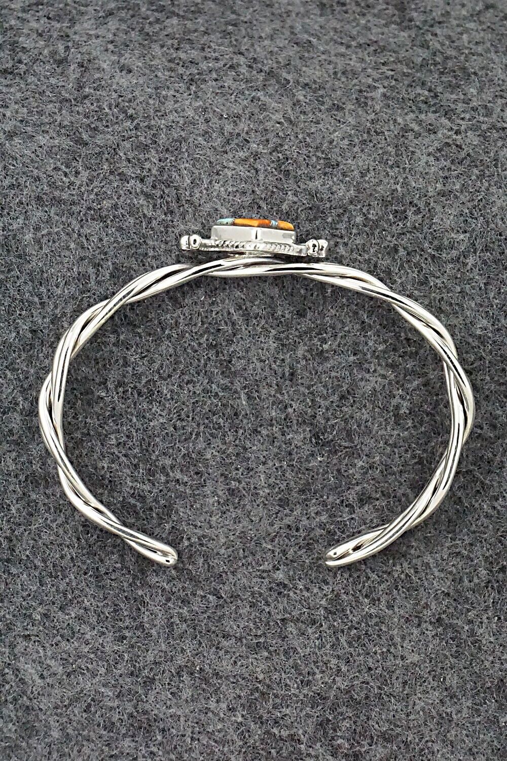 Spiny Oyster, Opalite & Sterling Silver Bracelet - James Manygoats