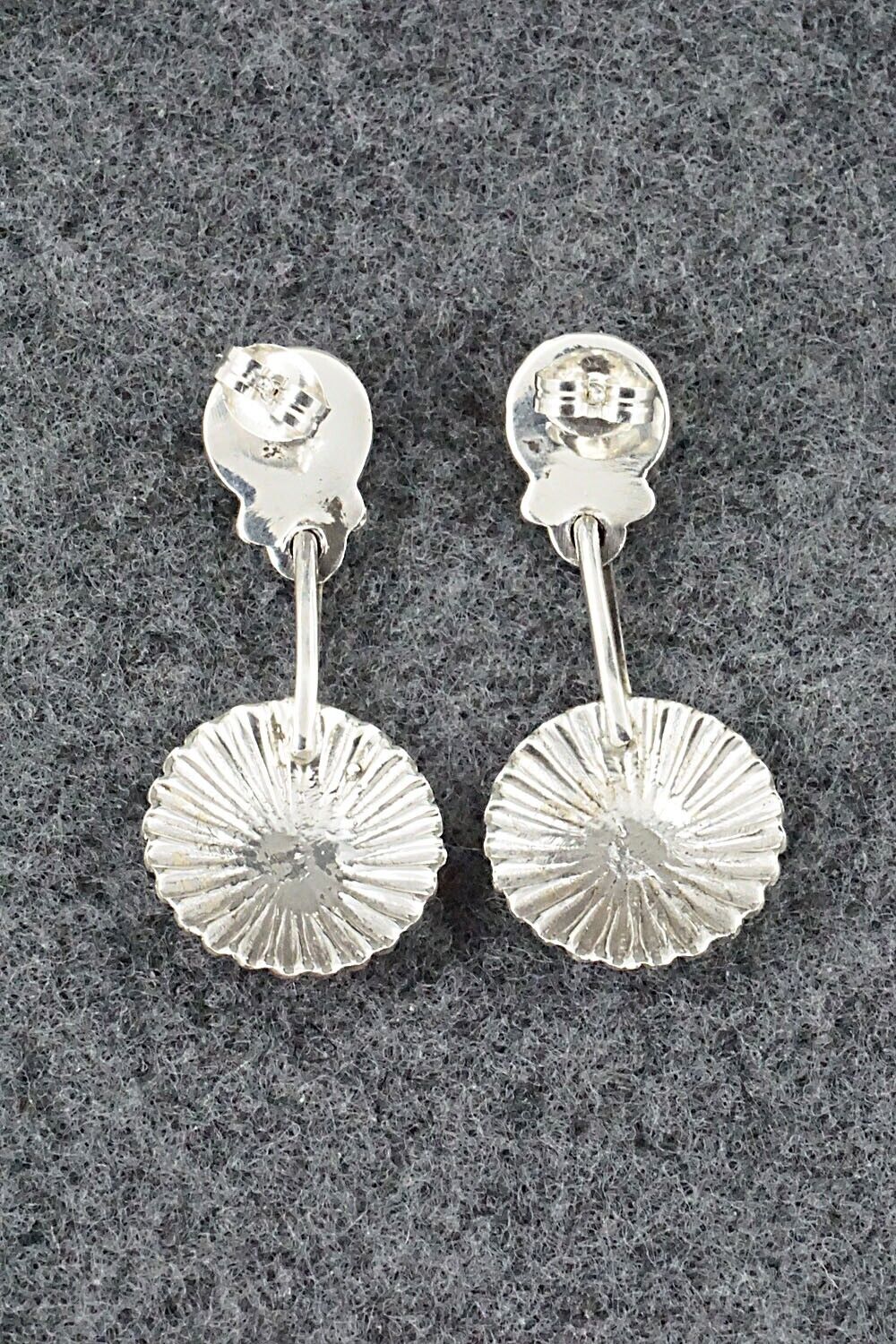 Turquoise & Sterling Silver Earrings - Adelarae Yazzie