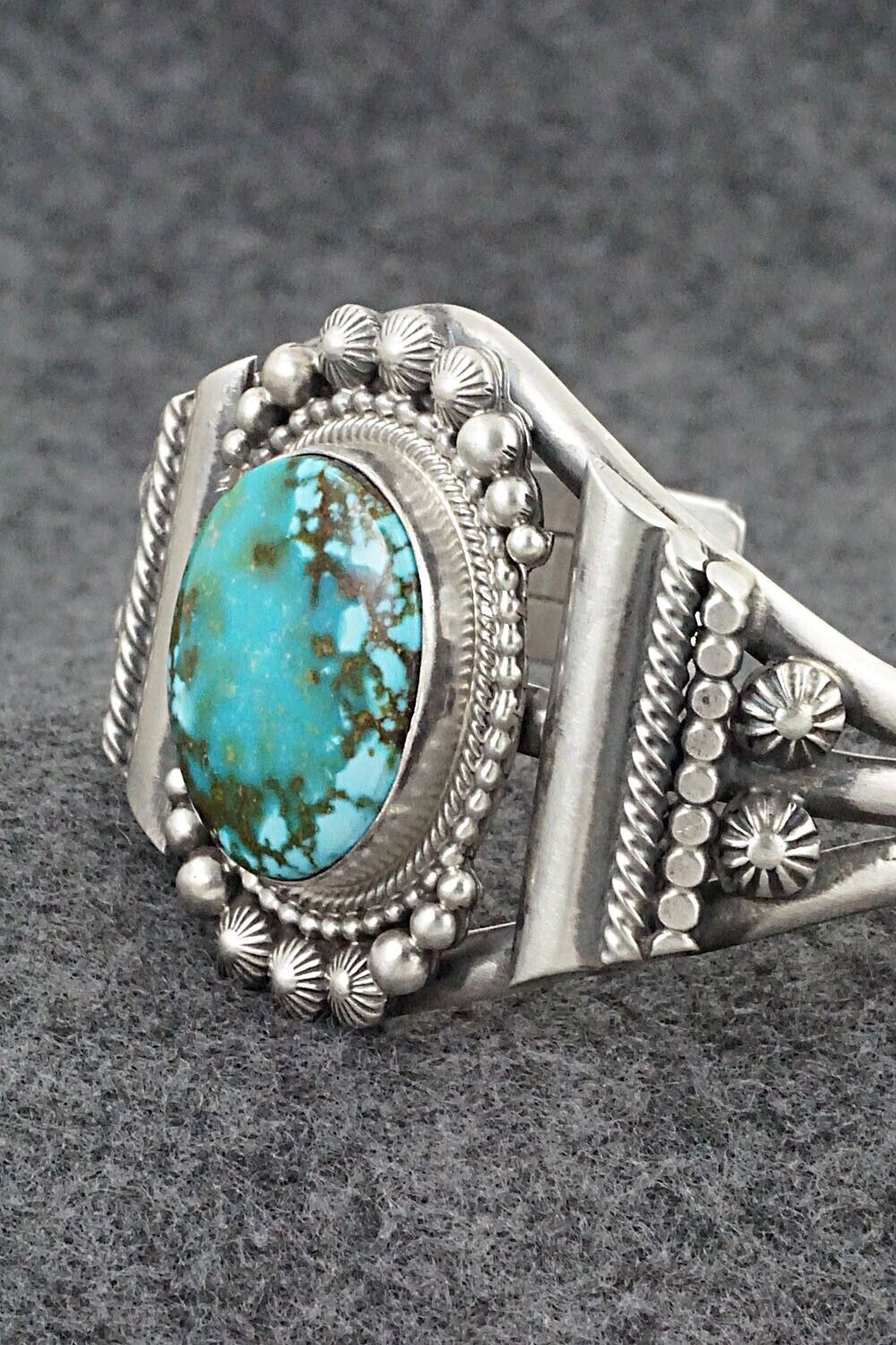 Turquoise & Sterling Silver Bracelet - Tom Lewis