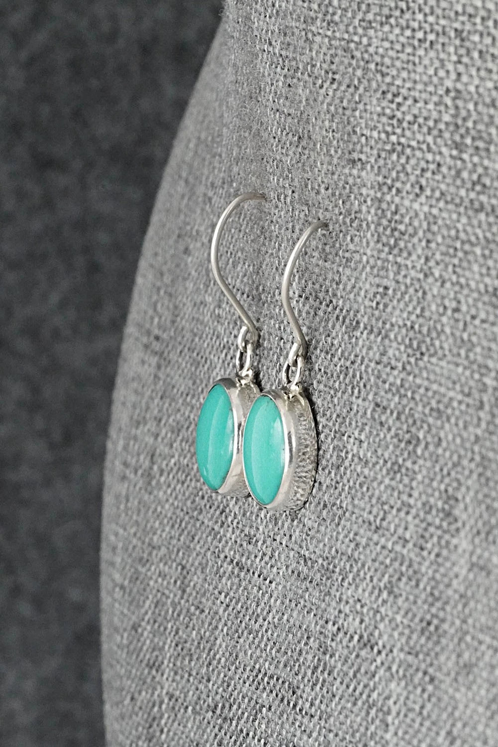 Turquoise & Sterling Silver Earrings - Rosemary Saunders