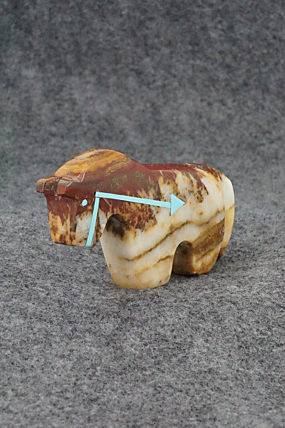 Horse Zuni Fetish Carving - Bernard Laiwakete