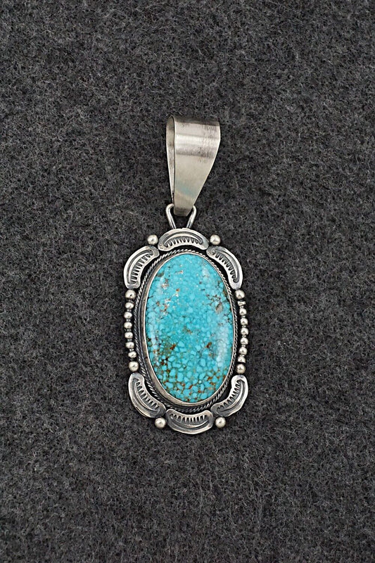 Turquoise & Sterling Silver Pendant - Daniel Benally