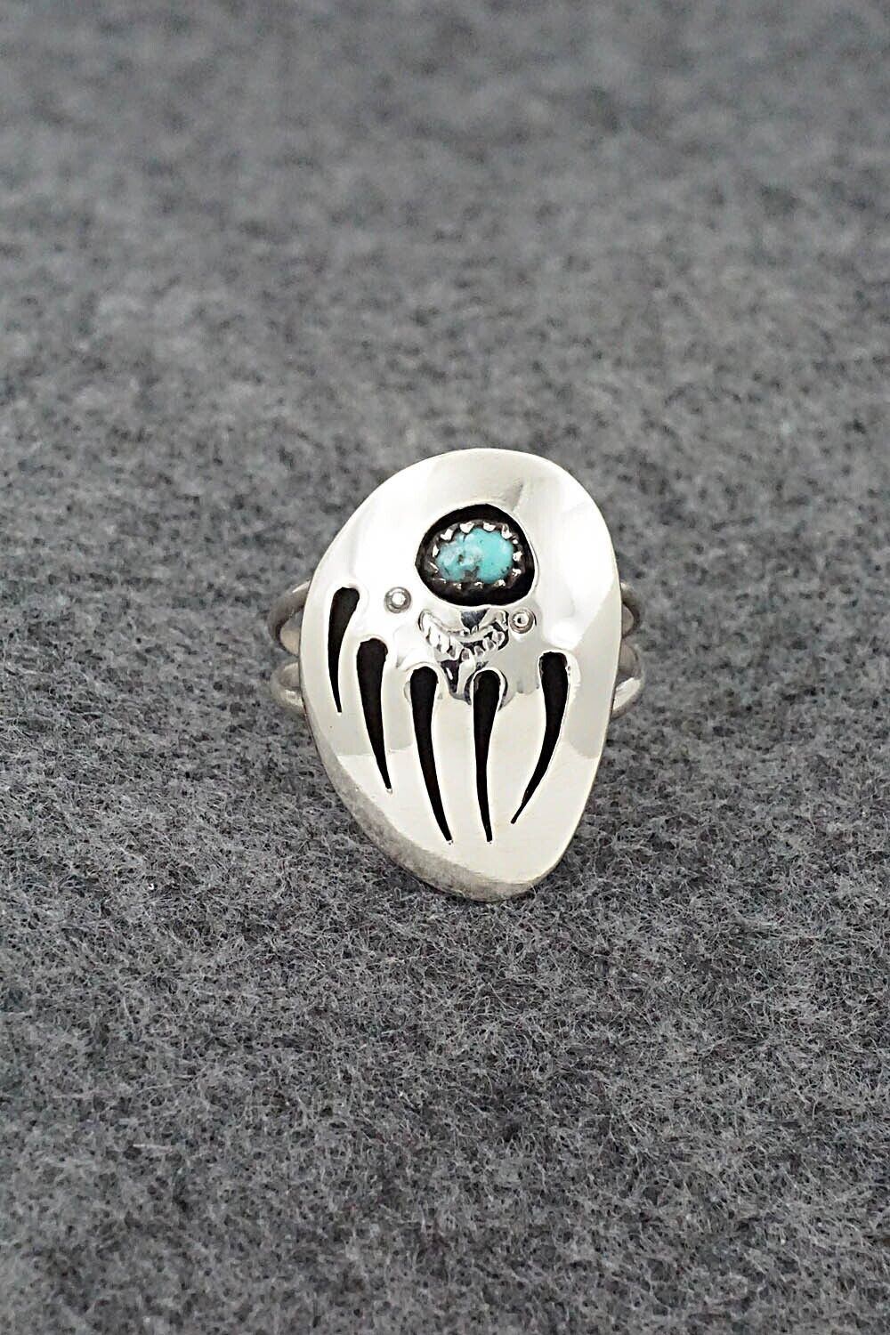 Turquoise & Sterling Silver Ring - Ervin Begay - Size 8.5