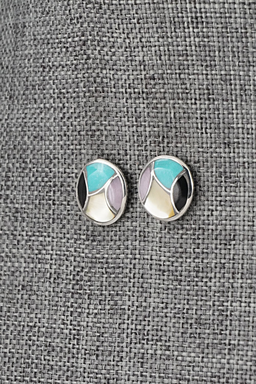 Multi-Stone & Sterling Silver Earrings - Orena Leekya