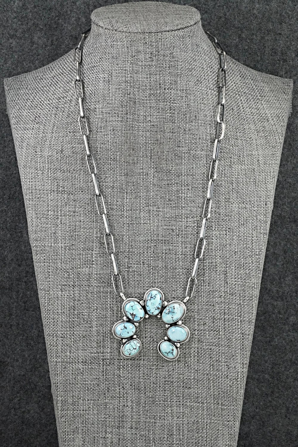 Turquoise & Sterling Silver Necklace - Darrin Livingston