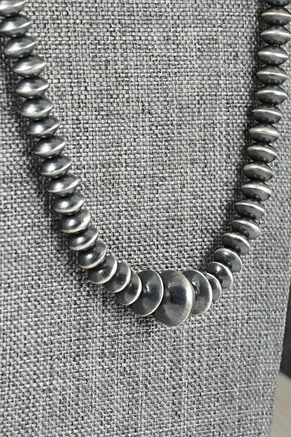 Sterling Silver Navajo Pearl Necklace 26" - Austin Haley