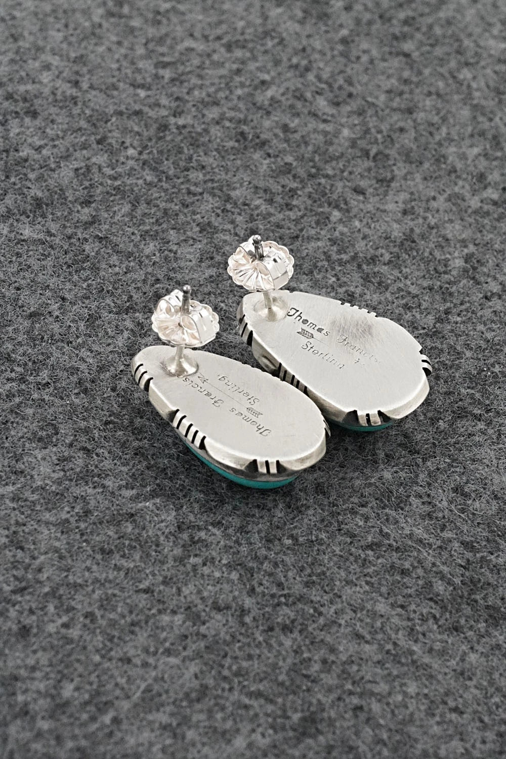 Turquoise & Sterling Silver Earrings - Thomas Francisco