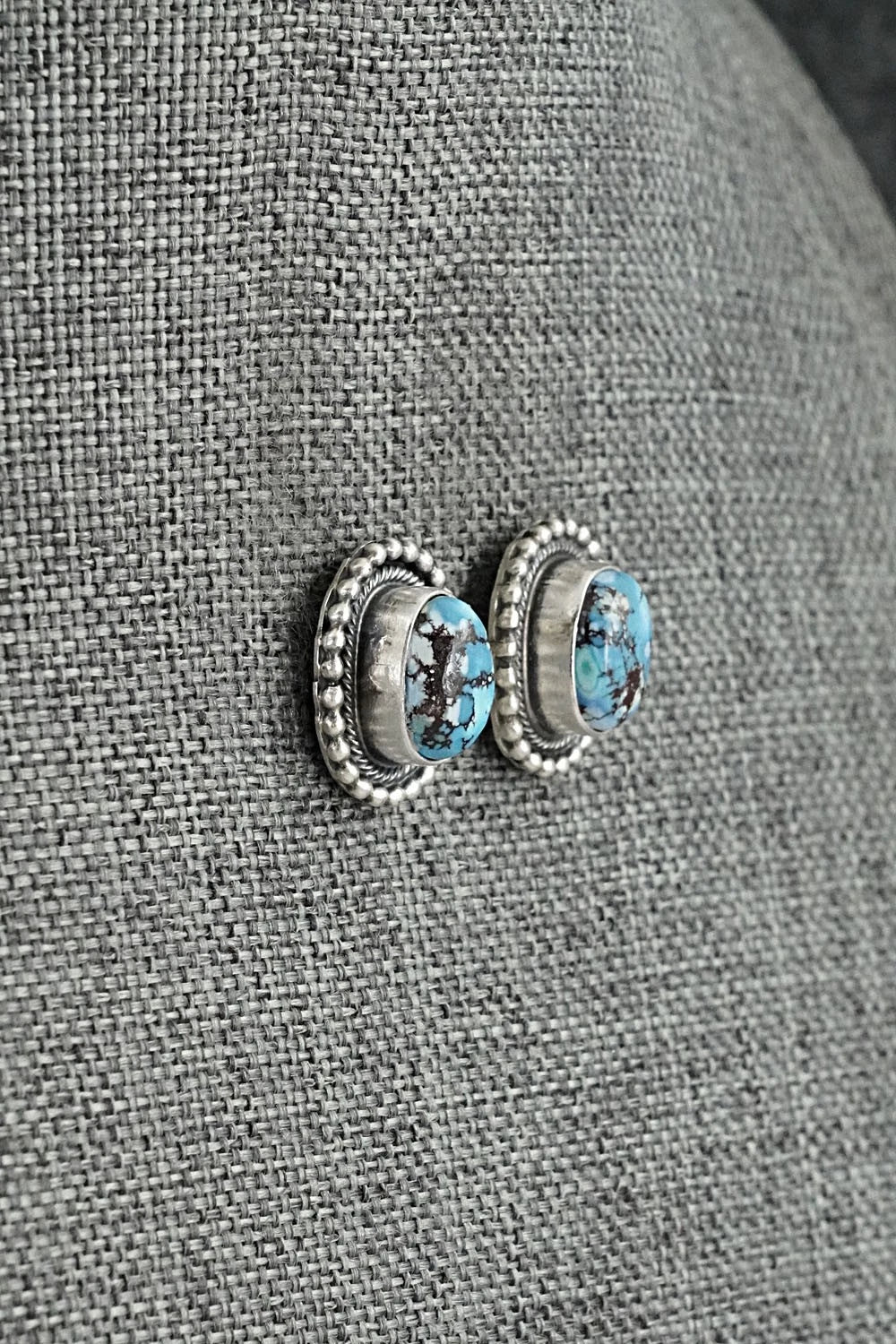 Turquoise & Sterling Silver Squash Blossom Set - Darrin Livingston