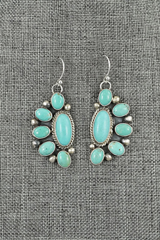 Turquoise & Sterling Silver Earrings - Kathleen Livingston