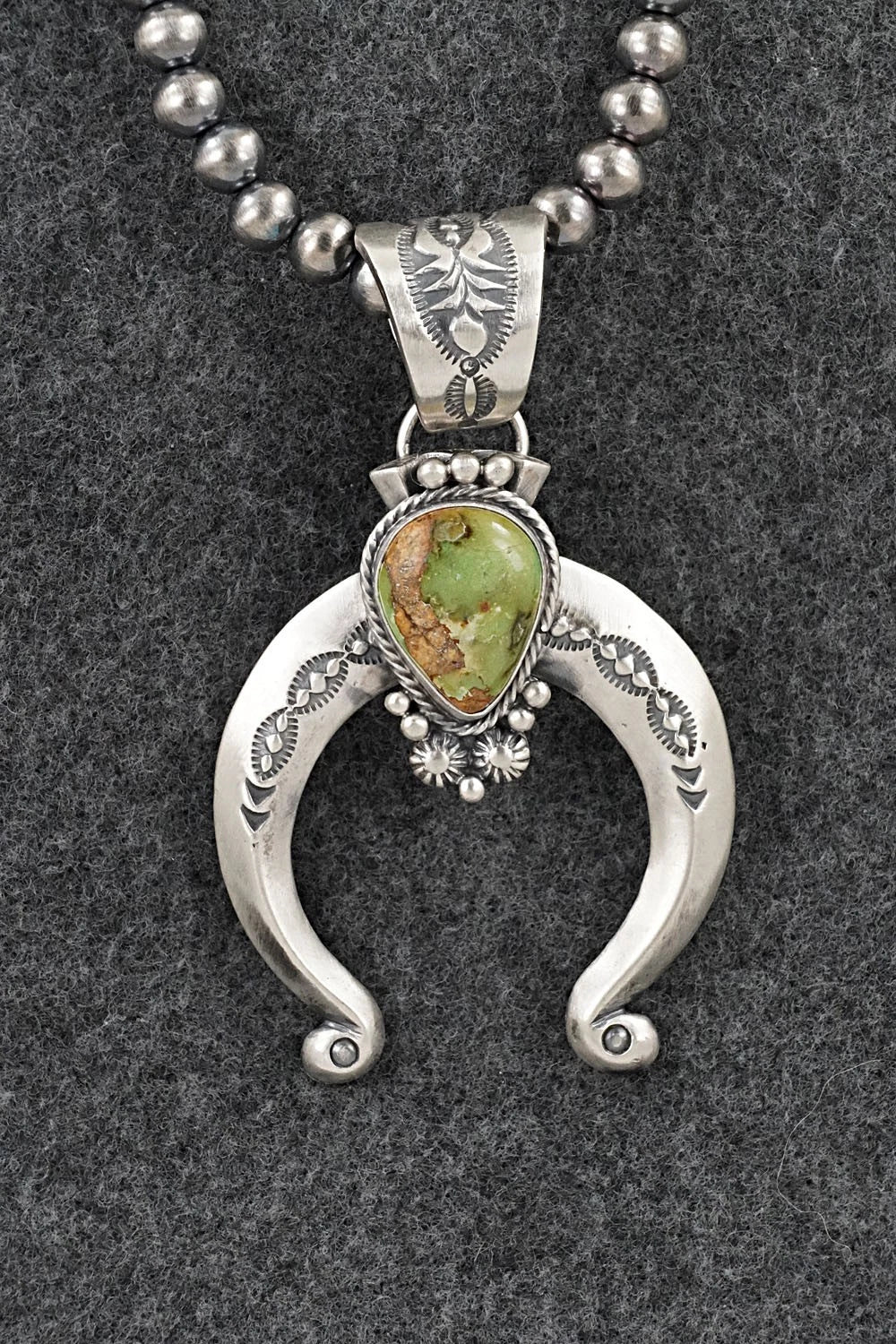 Turquoise & Sterling Silver Necklace - Samuel Yellowhair