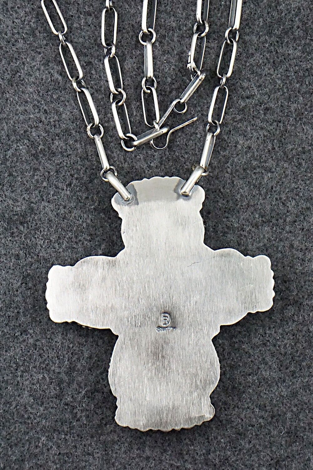 Turquoise & Sterling Silver Necklace - Raymond Delgarito