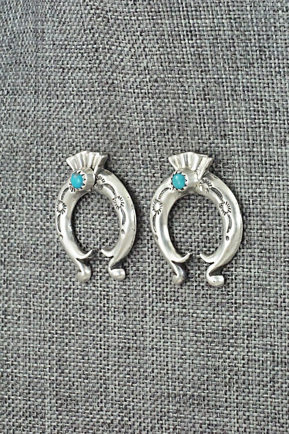 Turquoise & Sterling Silver Earrings - Adrienne Gordon