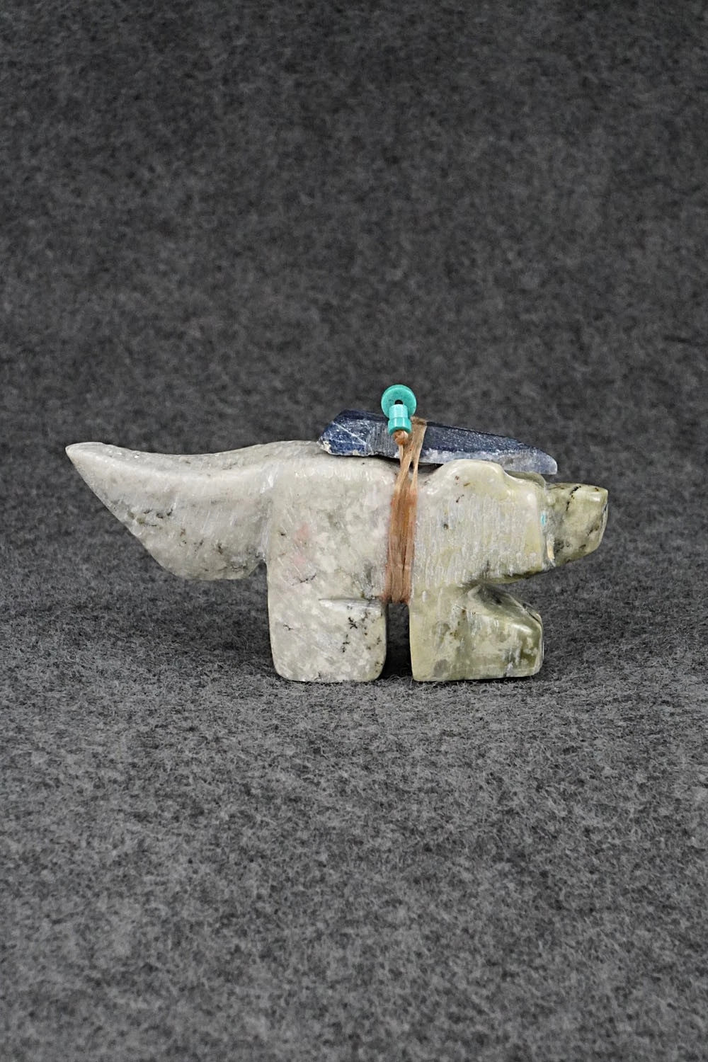 Wolf Zuni Fetish Carving - Danny Lonjose