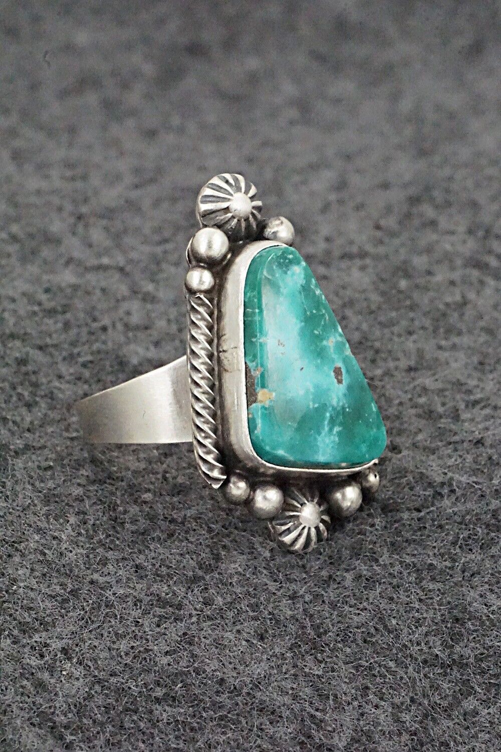 Turquoise & Sterling Silver Ring - Daniel Benally - Size 8