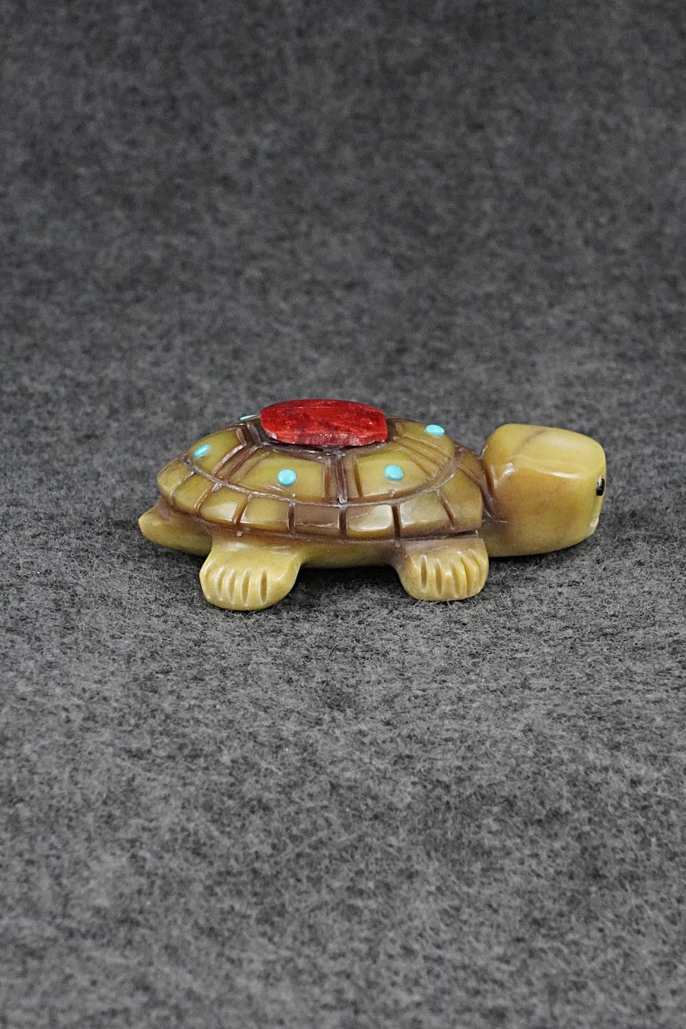 Turtle Zuni Fetish Carving - Reynold Lunasee