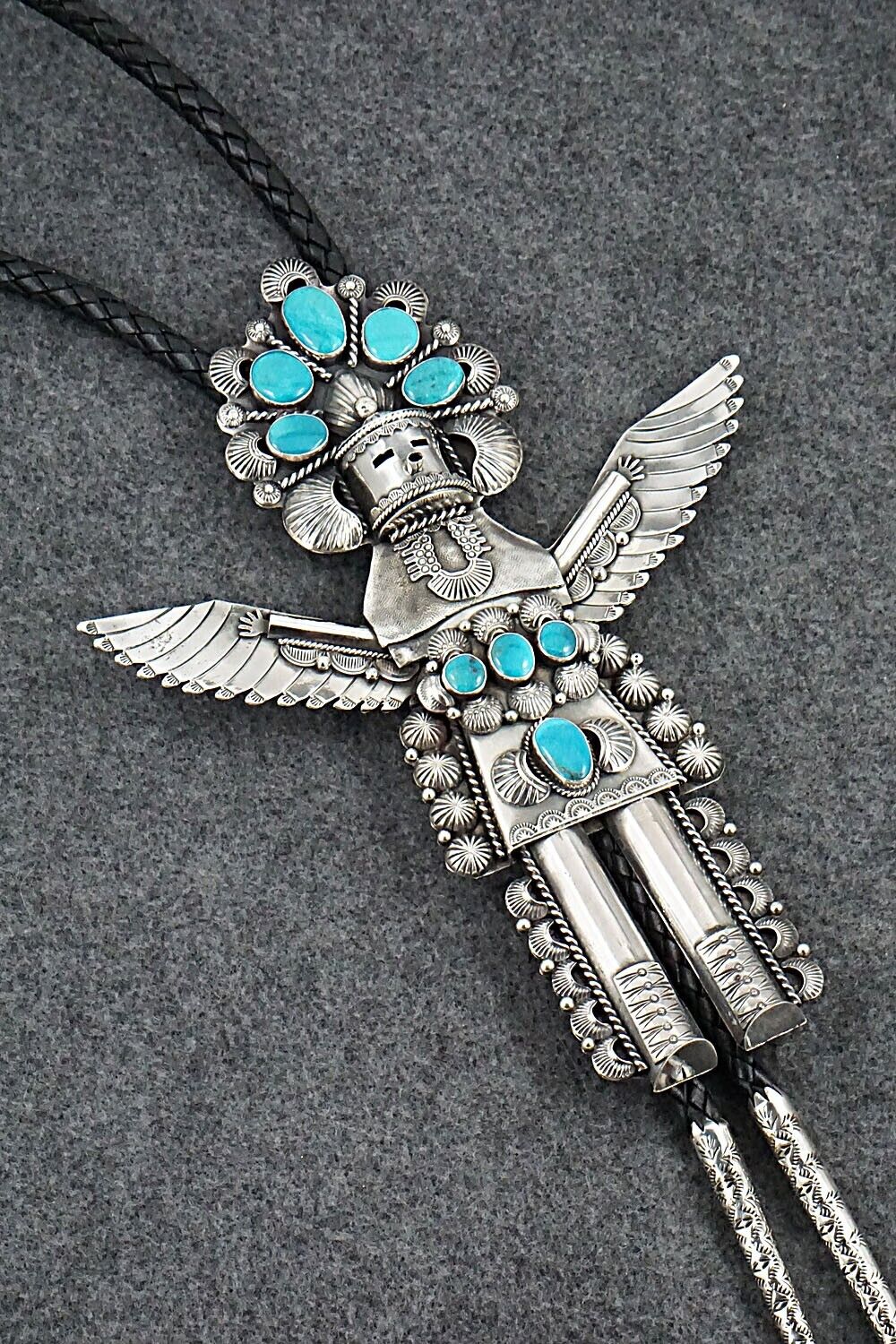 Turquoise & Sterling Silver Bolo Tie - Garrett Hale