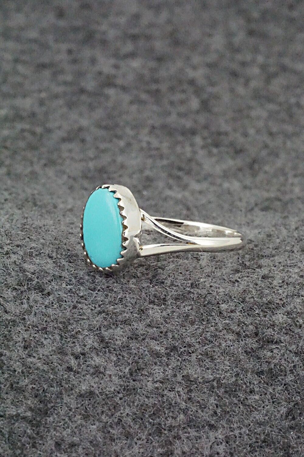 Turquoise & Sterling Silver Ring - Theresa Smith - Size 8