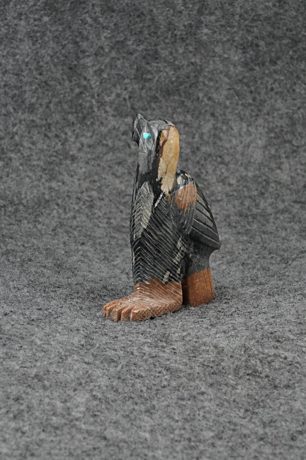 Eagle Zuni Fetish Carving - Stephan Lonjose