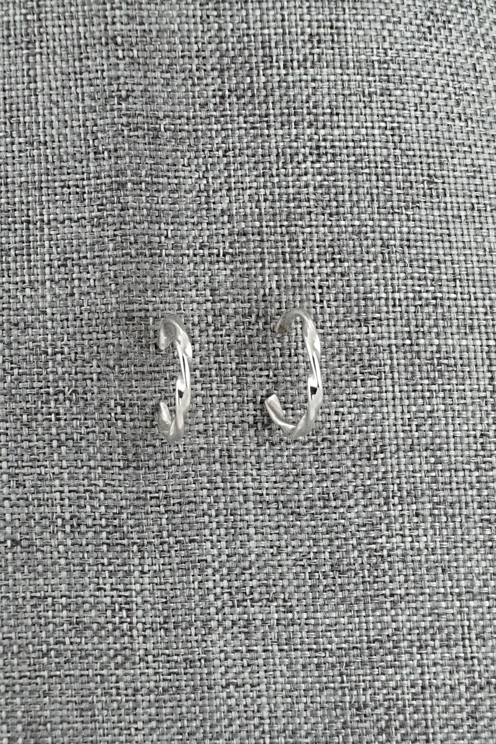 Sterling Silver Hoop Earrings - Elaine Tahe