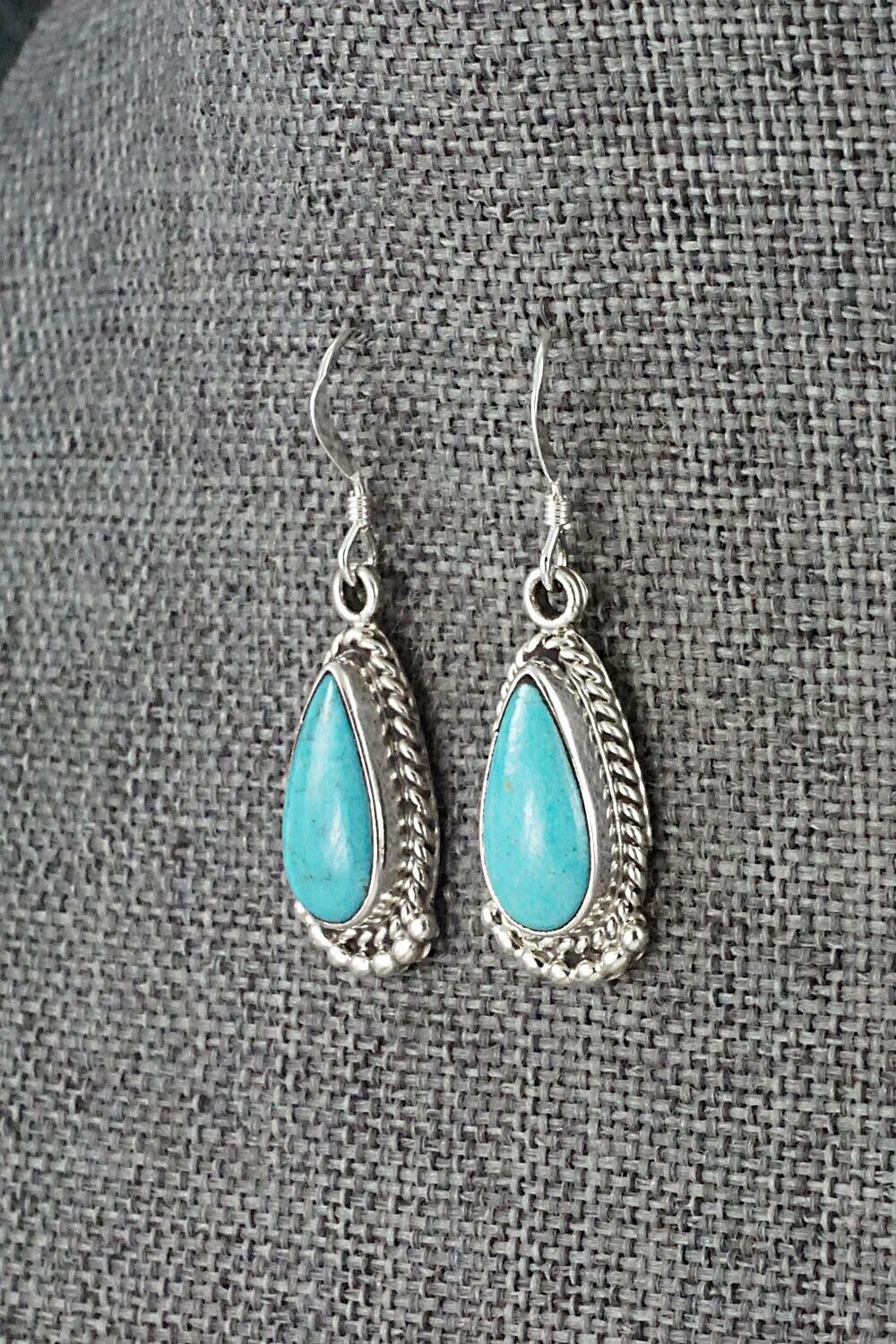 Turquoise and Sterling Silver Earrings - Sharon McCarthy