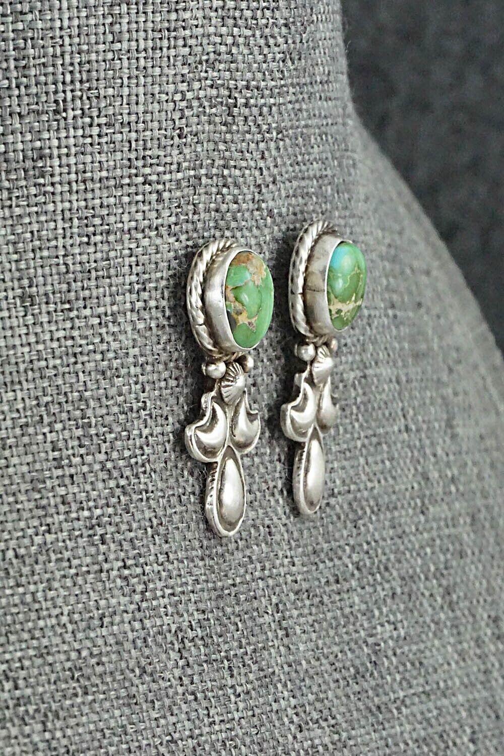 Turquoise & Sterling Silver Squash Blossom Set - Adrienne Gordon