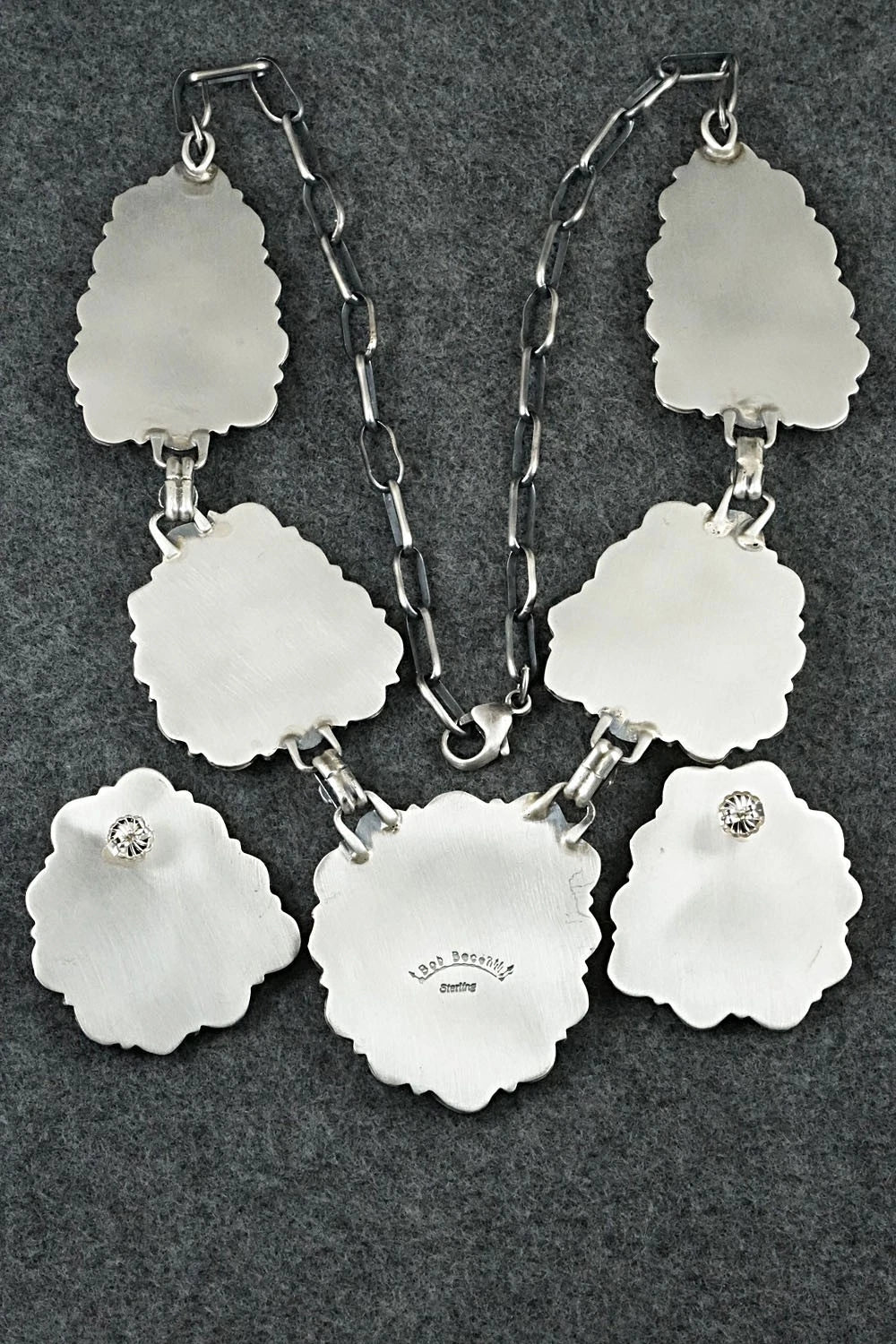 Turquoise & Sterling Silver Necklace and Earrings Set - Bob Becenti