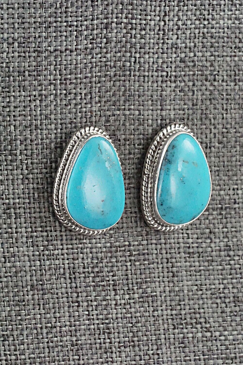 Turquoise & Sterling Silver Earrings - Sharon McCarthy